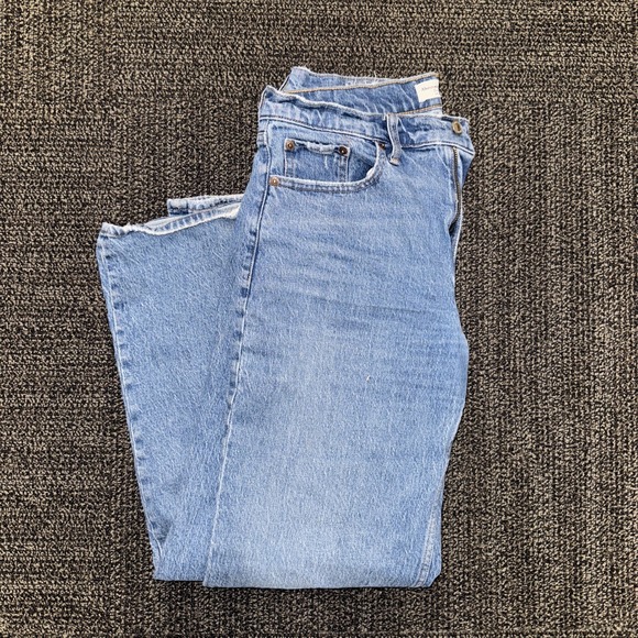 Abercrombie & Fitch Jeans Womens 27 /4R Blue The Baggy Low Rise Curve Love Denim - Picture 5 of 5